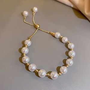 Gold Filled Pearl Bracelet